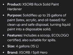 Rock Solid Paint Solidifier