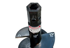 PROWORKS 15-30 GPM Auger Drive with 12” Wide Bit Skid Steer 2” Hex Planetary USA