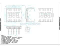 5PCS 10PIN TN Positive 3-Digits Segment LCD Panel 3.0V Digital Tube Display
