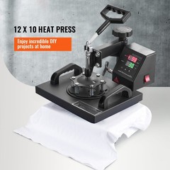 Digital Heat Press Machine T-shirt Sublimation Printer Transfer Pressing 12X10″