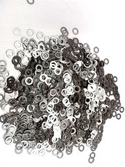 (100) .283″ x .472″ x .020″ SHIM WASHER STEEL ZINC PLATED / 1/4″ FLAT WASHER