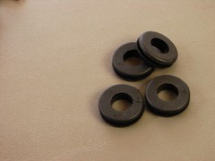 Four Pack Brand NEW Geniune ProCraft 1/2″ Black Rubber Grommets RG500/1.0