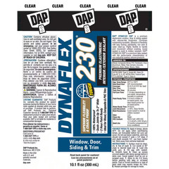 Dynaflex 230 10.1 Oz. Clear Premium Elastomeric Exterior/Interior Window, Door a
