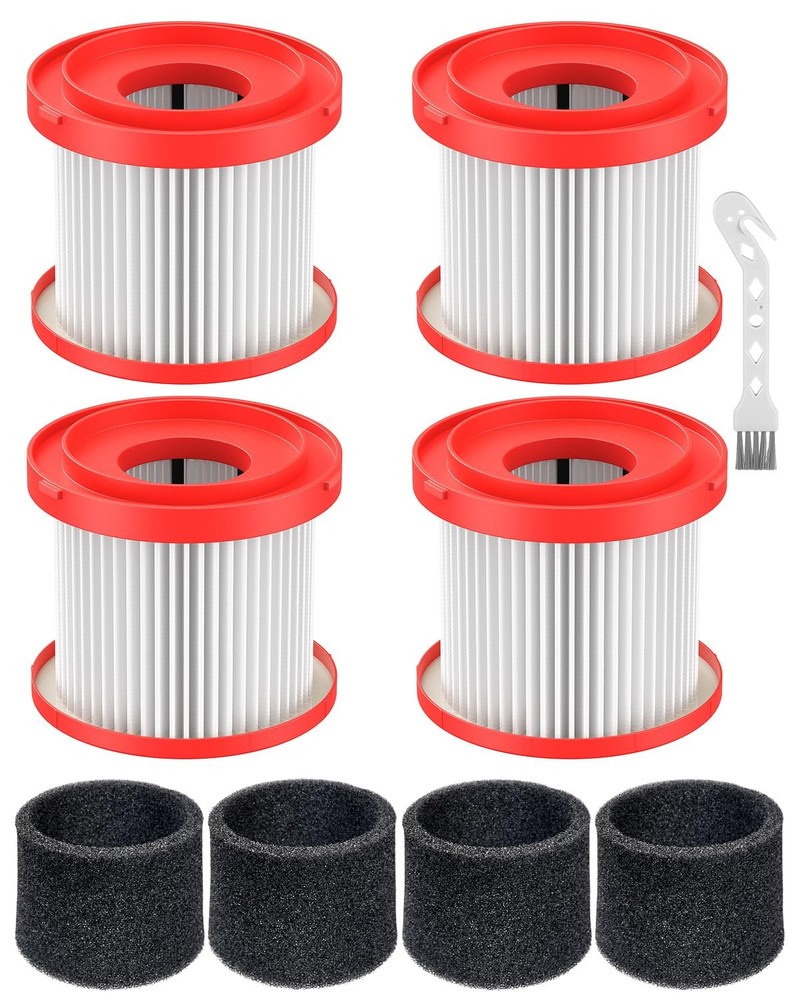 4 Pack 49-90-1900 Wet Dry Vacuum Filter Replacement 4 Pack, 1900 4+4