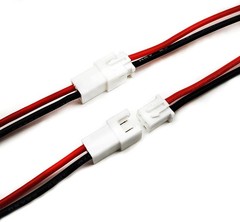 Durable 10 Pairs JST-XH 2.54mm Connector Kit with Versatile 10cm 22 AWG Wires