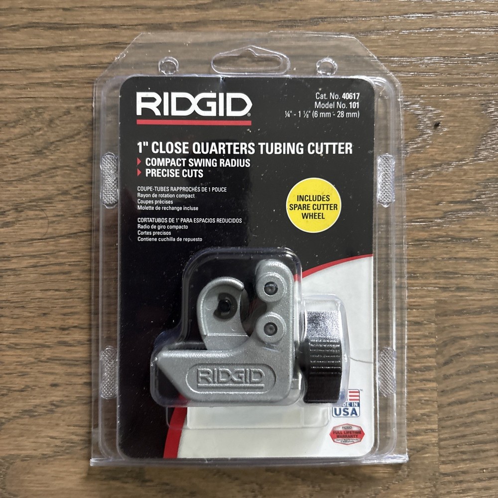 Brand New RIDGID 40617 Model 101 Close Quarters Tubing Cutter 1/4″ to 1-1/8″ USA
