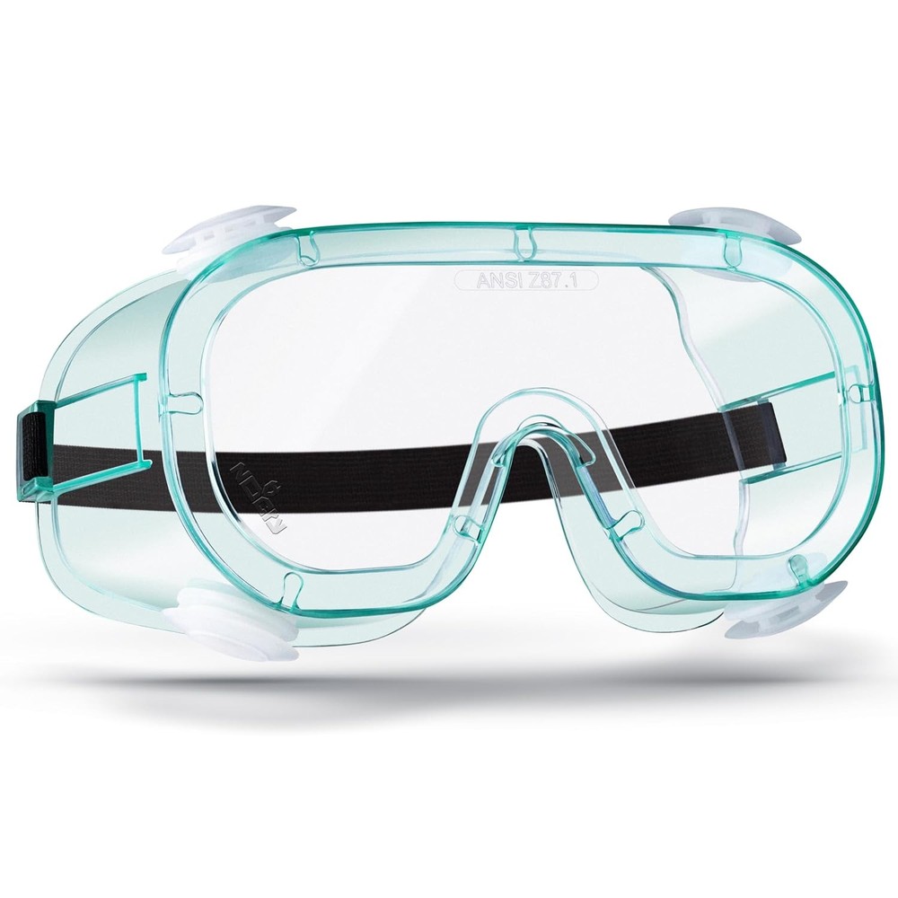 NoCry Protective Safety Lab Goggles Over Glasses with Anti-Fog Coating, Clear Sc