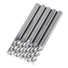 5 Pack 3/16″ 3 Flute Regular Length Carbide End Mill For Aluminum NEW