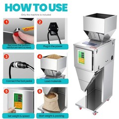 10 – 1000g Auto Packing&Filling Machine Particle Grain Powder Weigh Filler 110V