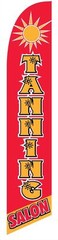 Tanning Salon 12ft Feather Banner Swooper Flag – FLAG ONLY