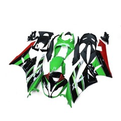 Black Red Green ABS Plastic Fairing Kit Kawasaki ZX6R ZX636R 2009-2012 Bodywork