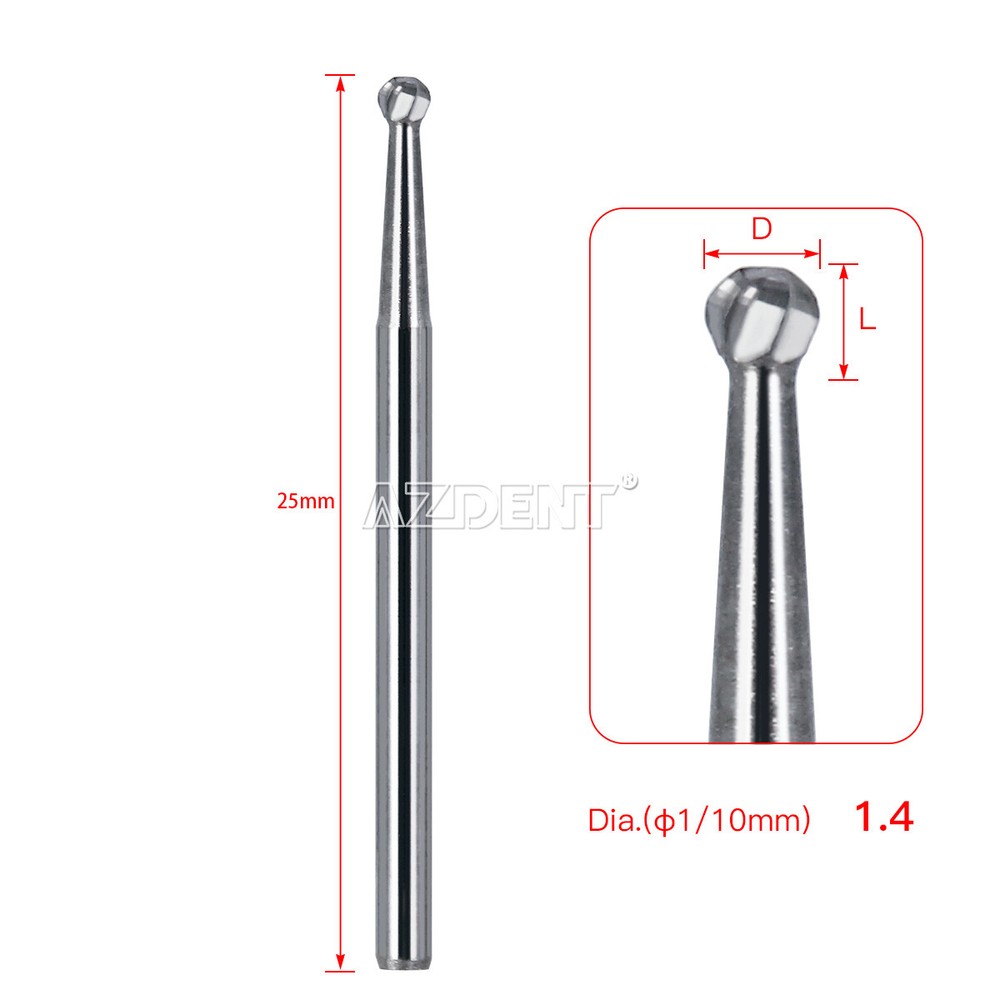 Dental Tungsten Carbide Bur FG Round/ Straight Fissure Surgical Handpiece Drill