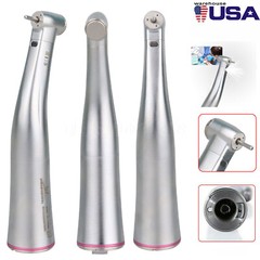 Dental 1:5 Increasing LED Fiber Optic Contra Angle Low Speed Handpiece Red Ring