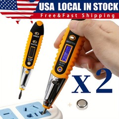 Voltage Electric Tester Volt Detector Test Pen AC DC Non-Contact Sensor 12-1000V