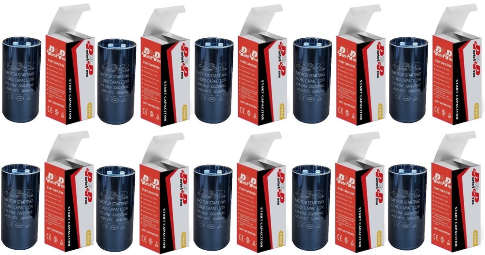 270-324 uF MFD 220/250 VAC (10x) High Quality Motor Start Capacitor Round