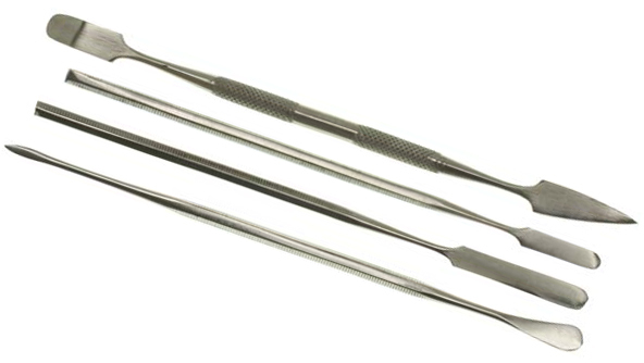 New 4pc Stainless Steel SPATULA & CHISEL Dental Picks * DD301*
