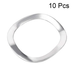 uxcell 10Pcs 0.77″ x 0.98″ x 0.01″ 304 Stainless 19.5mmx25mmx0.3mm, silver