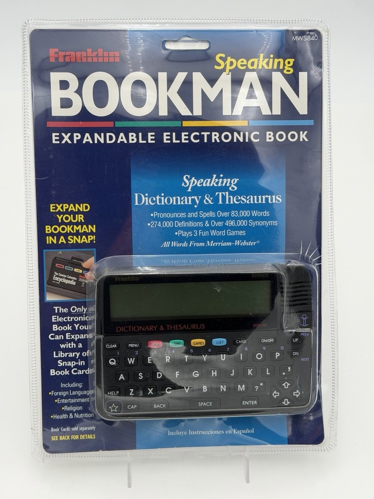 Franklin Bookman MWS-840 Electronic Speaking Dictionary Thesaurus Encyclopedia
