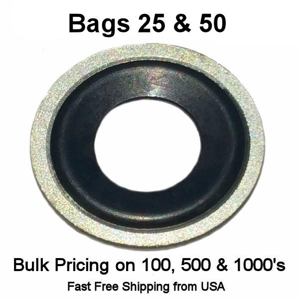 M12 Metal Rubber Oil Drain Plug Gaskets Fits GM Dorman 097-021 097021