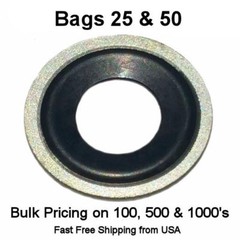 M12 Metal Rubber Oil Drain Plug Gaskets Fits GM Dorman 097-021 097021