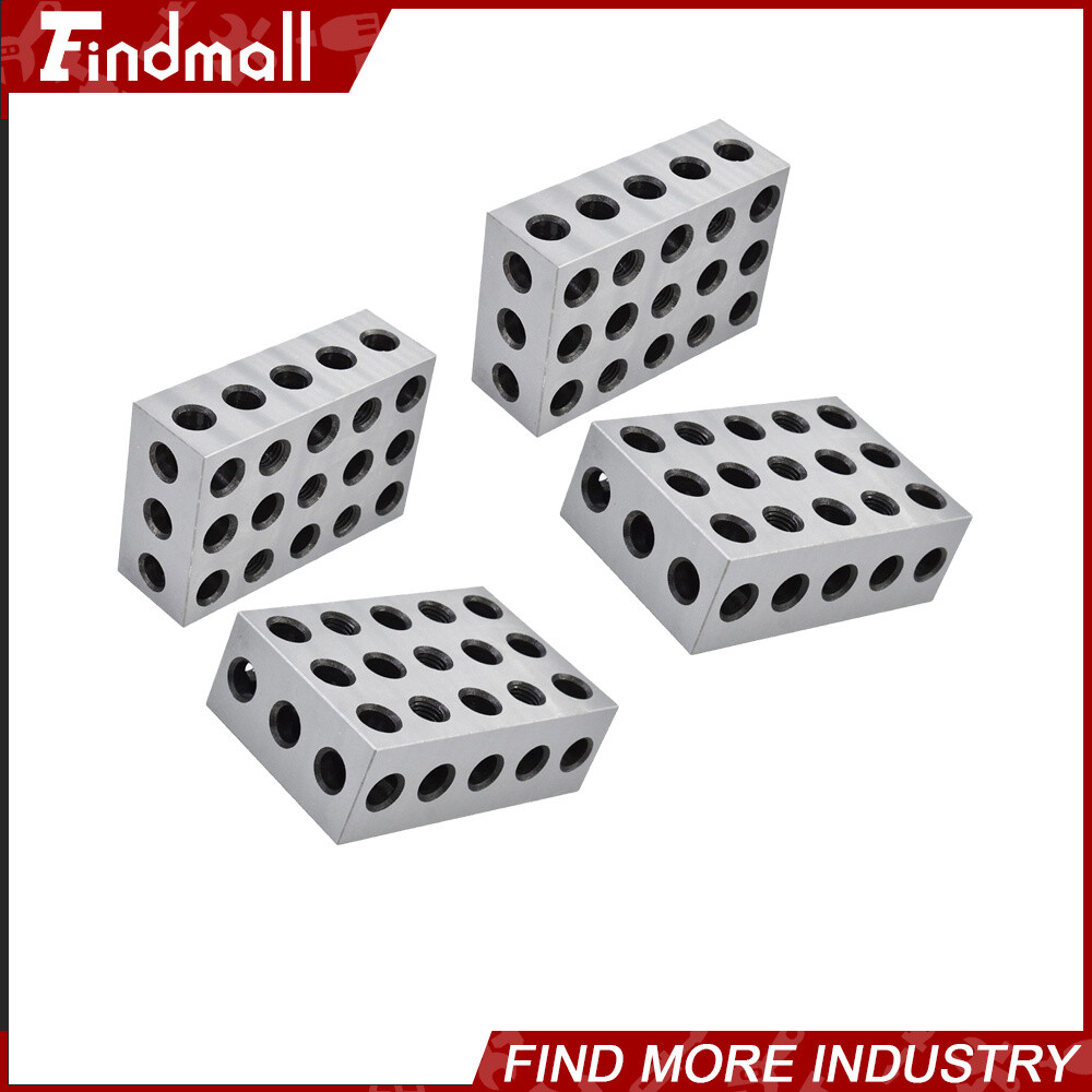2 Matched Pair 2-4-6 Blocks 23 Holes .0002″ Machinist Precision 246 Jig 2 4 6