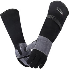 ARCCAPTAIN 24 inches Leather Welding Gloves – Bite Proof Animal Handling etc