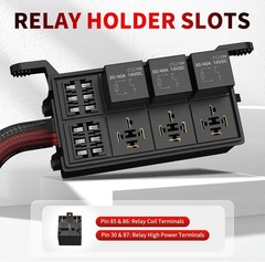 Automatic Operation 12V Relay Box – 6 Way Waterproof Panel with Fuses Included