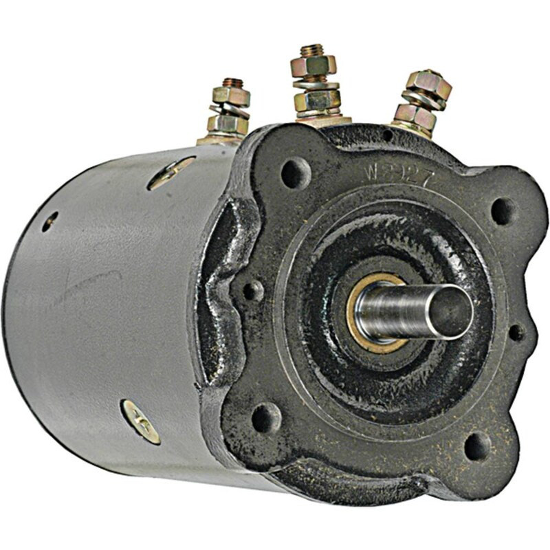 12V Winch Motor, Reversible, 1.7kW, New, 236.5mm Length, 4.524″ OD