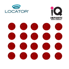 Zest LOCATOR Original Genuine Replacement Caps Ext Range, Red 0.5-1.5 lbs 20Pk