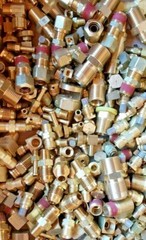 100 BRASS HYDRAULIC AIR , PNEUMATIC, Plumbing FITTINGS LOT OF 1/4 5/16 3/8 1/2