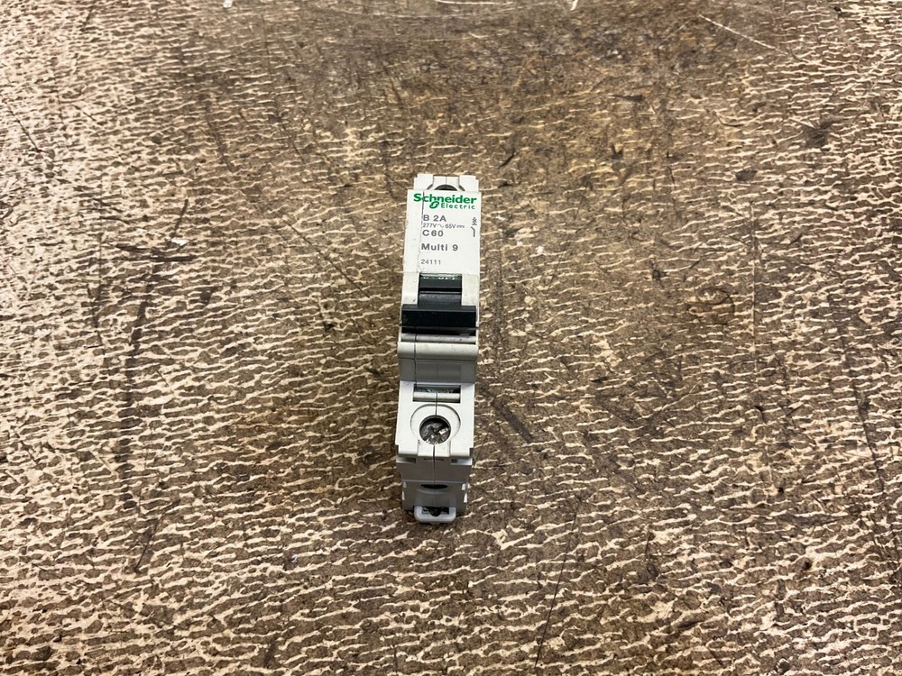 Schneider 24111 Multi 9 B2A C60 2 Amp 1 P 277 VAC 65 VDC Circuit Breaker