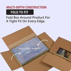 Bulk Pack of 50 Easy-Fold 12 1/8″ x 9 1/8″ Mailers – Recyclable & Reliable