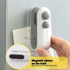 Mini 2 in 1 Bag Sealer Heat Sealer with Cutter and Magnet Rechargeable Resealer