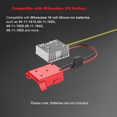 2 pack DC 18V to 12V Step Down Converter Compatible with Milwaukee 18V Battery
