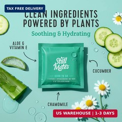 Stall Mates – Flushable Wipes, Individually Wrapped, Travel Friendly, Unscented