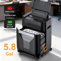 QUIETLEMON 120-Sheet Paper Shredder Cross Cut Commerical For Office Home New