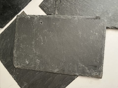 New 6 pieces Natural Slate Tile Roofing Dark Gray Pre Drilled Size 10″ x 16″