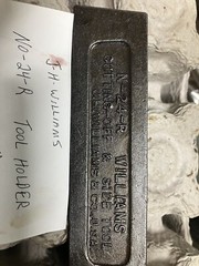 J H Williams #24-R Tool Holder With Cutting Tool