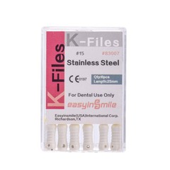 60pcs Dental Endodoncia Endo K Files Root Canal K-Files Hand Use 25MM #6/8/10/15