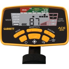 Garrett ACE 300 Metal Detector with Waterproof Coil Pro-Pointer II and Carry Bag