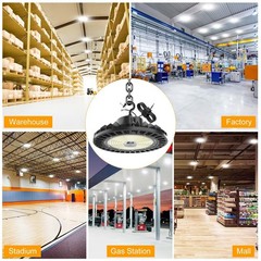 200W UFO Led High Bay Light Dimmable Commercial Warehouse Shop Fixture 30,000Lm