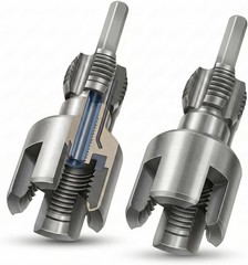 Integrated Pipe Threading Tool, 1/2“ And 3/4” Drill Compatible Dual-Function Pvc