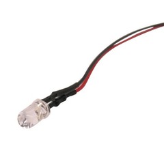 5-Colors Single LED Bulb Indicator Light Attached Pre-Wired Bright 9-12V DC 5mm