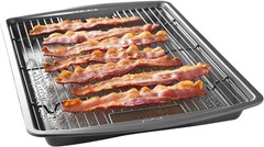 GoodCook 15″x10.5″ Nonstick Baking Pan & Rack – Crispy Bacon, Pizza
