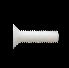 US Stock 50pcs M4 x 12mm Nylon screws countersunk head flat head screws White