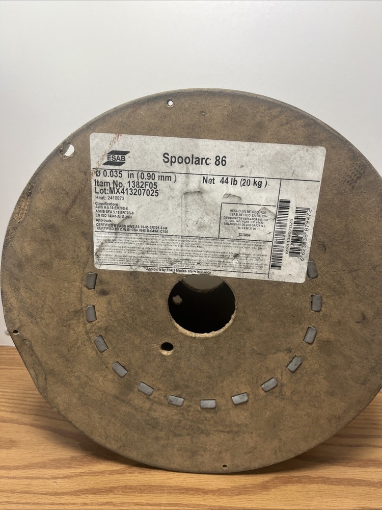 MIG Welding Wire 0.035in Copper Coated Mild Steel ER70S-6 44lb Spool GMAW
