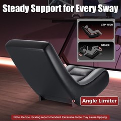 Floor Rocker Gaming Chair Adjustable Angle Limiter Ultra Lightweight Ergonomic