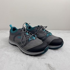 KEEN Utility Work Shoes Women’s 8W Grey Teal Safety Toe EH Low Sneakers