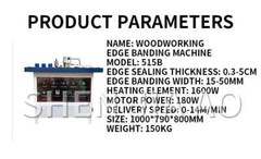 515B Semi-automatic Small Curve and Straight Line Edge Banding Machine