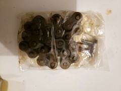 Lot of 10 Flexon 40-1 ecoplus Roller Chain 1 foot length w/ 10 connecting links